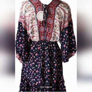 NWT ❗️ Umgee multicolor flowers dress small size slavanian style